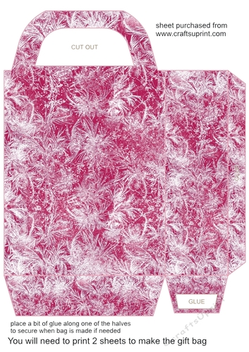 Red frozen gift bag 2