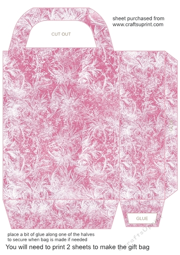 Red frozen gift bag 3