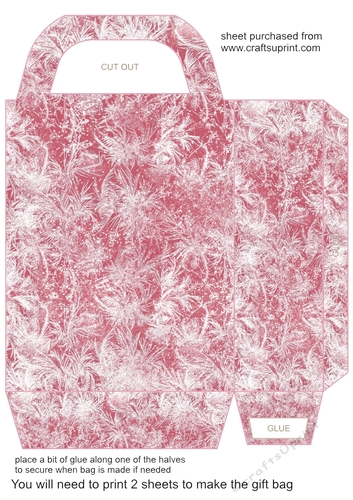 Red frozen gift bag 4