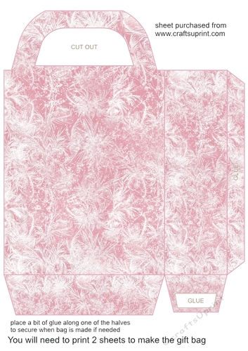 Red frozen gift bag 6