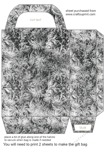 Black frozen gift bag 1