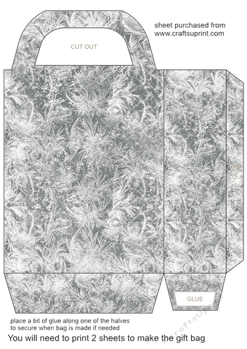 Black frozen gift bag 2