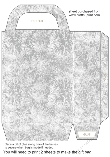 Black frozen gift bag 3