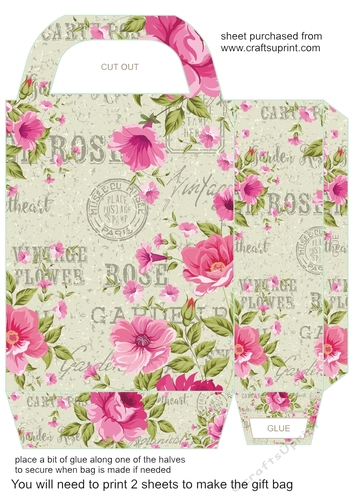 Floral gift bag 1