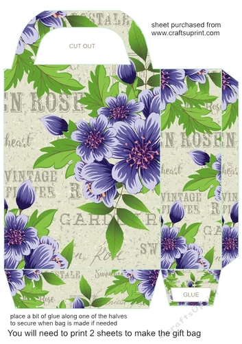 Floral gift bag 2