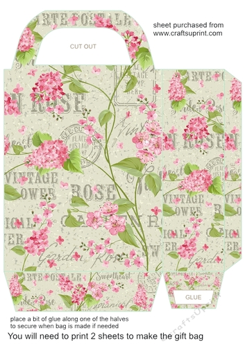 Floral gift bag 3