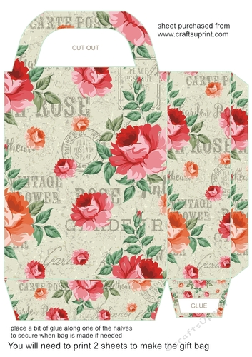 Floral gift bag 4