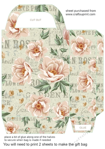 Floral gift bag 6