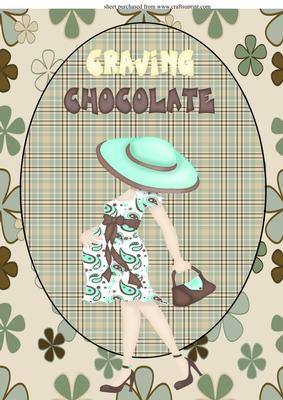 A4 Aprox Craving Chocolate Pregnancy Topper