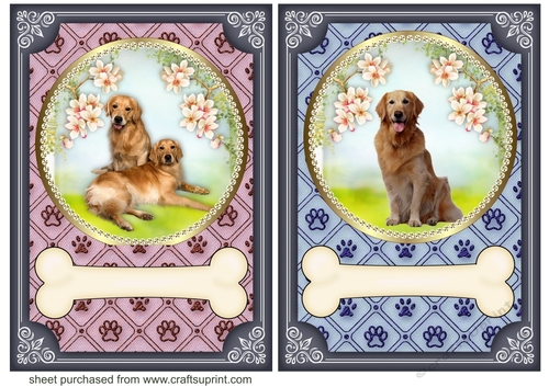 2 Cute dog card fronts 1