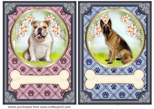 2 Cute dog card fronts 2