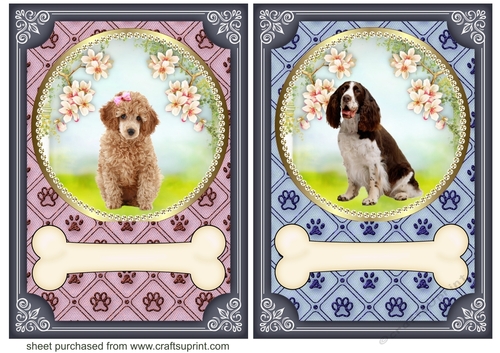 2 Cute dog card fronts 3