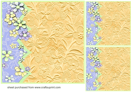 3 All about the flowers card front/topper blanks 1