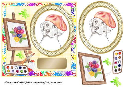 The artist card front