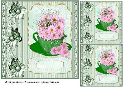 3 Floral cup card front/toppers 4