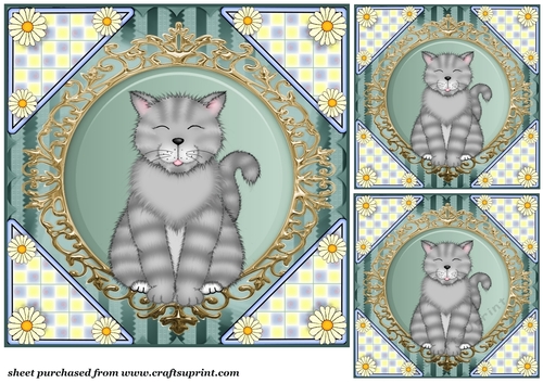 3 Grey card card front/toppers