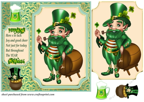 St Patricks Day card front