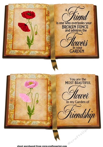 2 Poppy book toppers