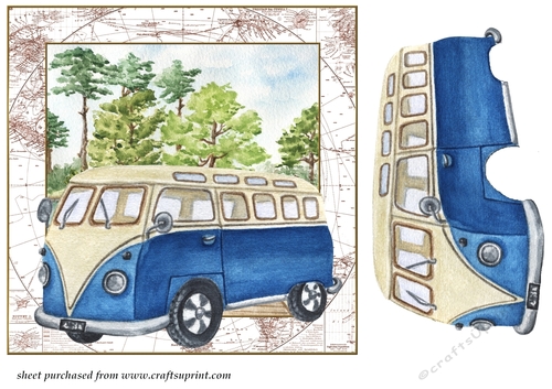 Camper van card front