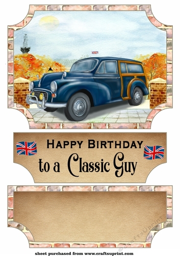 Best of British car easel topper and stopper(no base)