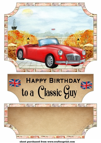 Best of British car easel topper and stopper(no base) 4