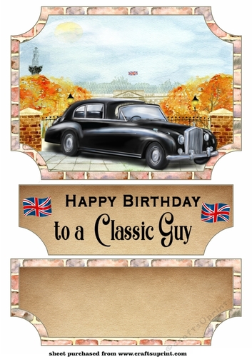 Best of British car easel topper and stopper(no base) 5