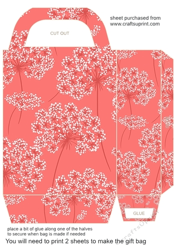 Pinks floral gift bag 3