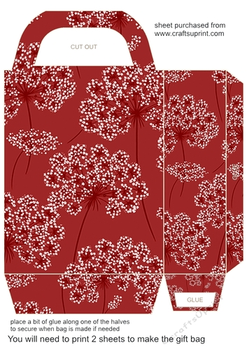 Pinks floral gift bag 4