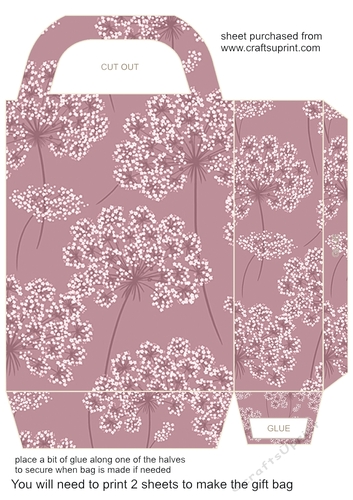 Pinks floral gift bag 5
