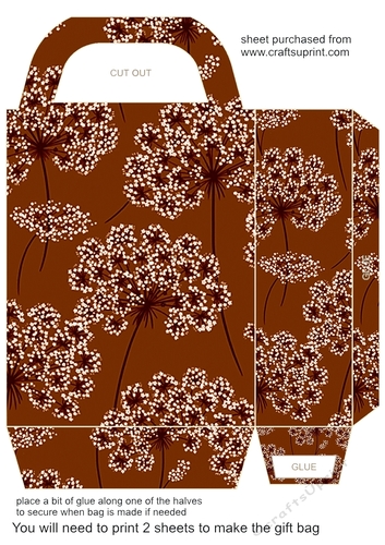 Pinks floral gift bag 6