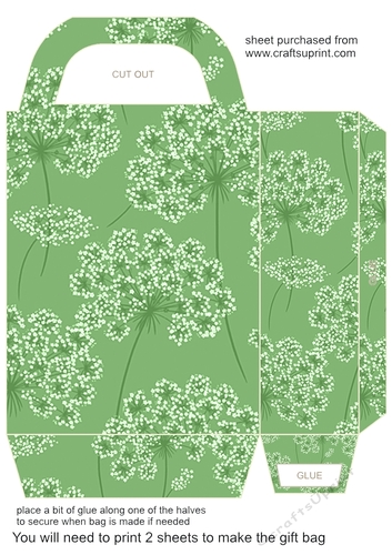 Greens floral gift bag 1