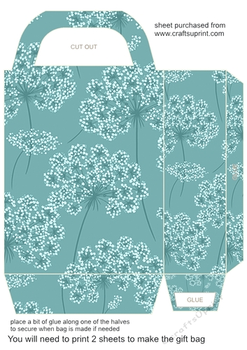 Greens floral gift bag 4