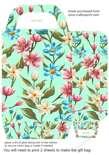 Multi floral gift bag 1