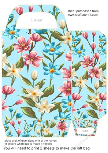 Multi floral gift bag 2