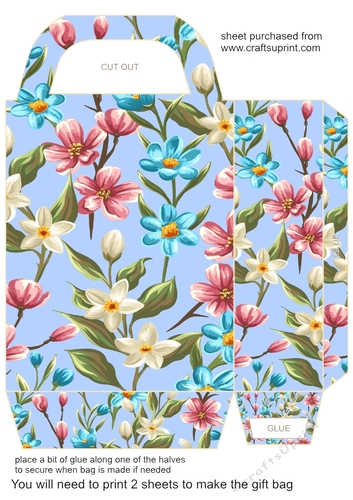 Multi floral gift bag 3