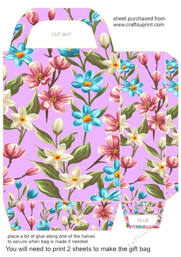 Multi floral gift bag 5