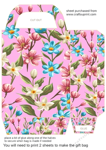 Multi floral gift bag 6