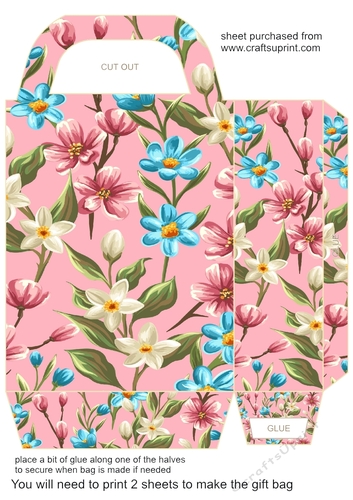 Multi floral gift bag 7