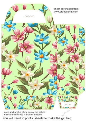 Multi floral gift bag 8