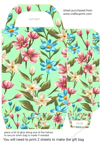 Multi floral gift bag 9