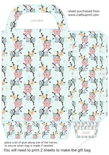Spring birds gift bag 2