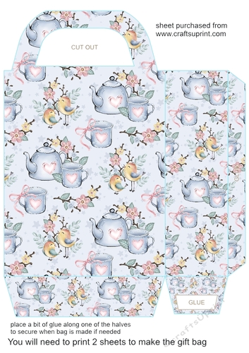 Spring birds gift bag 3