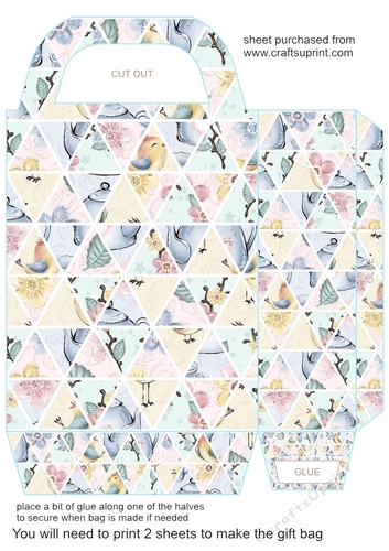 Spring birds gift bag 6