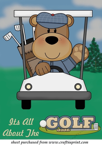 Large its all about the golf topper 1