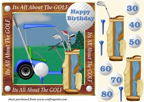 Ages Its all about the golf card front
