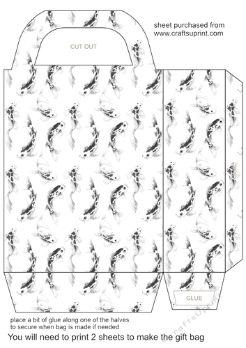 Koi themed gift bag 3