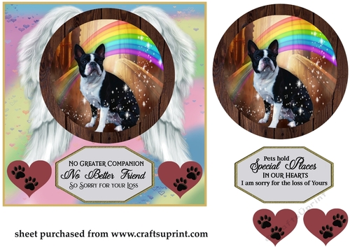 No greater companion pet loss card front 2