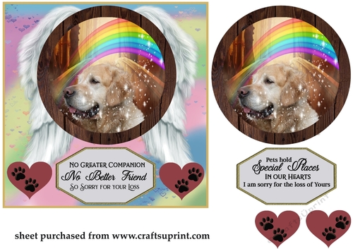 No greater companion pet loss card front 13