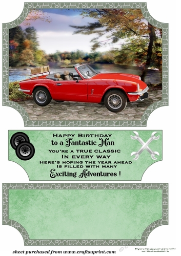 Scene classic car topper and stopper (no base) 1