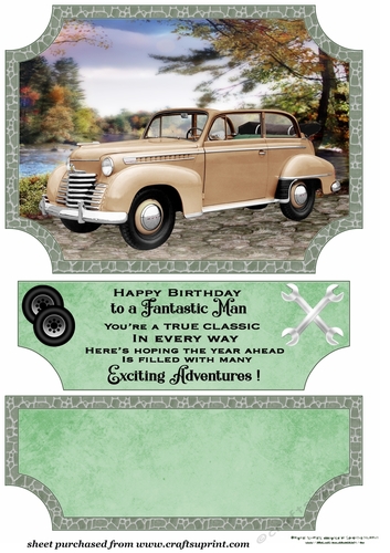 Scene classic car topper and stopper (no base) 2
